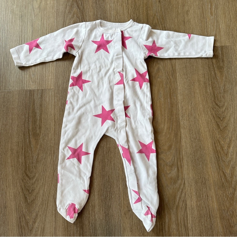 Sammy + Nat Organic Pink Star Footies